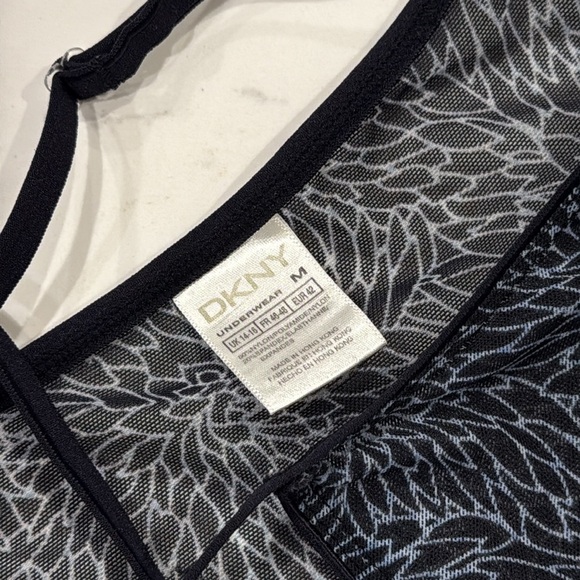 DKNY Sheer Slip Dress | Adjustable Straps | Size Medium | Navy Blue - Picture 3 of 5